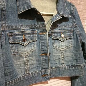 Y2K CROP DENIM JACKET