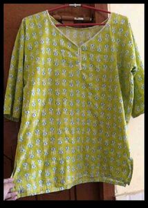 Pure Cotton Wear Trendy Short Kurti