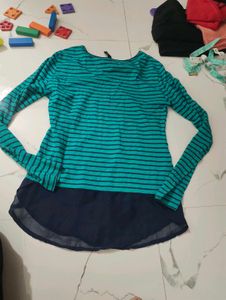 Max Striped Long Sleeve Top