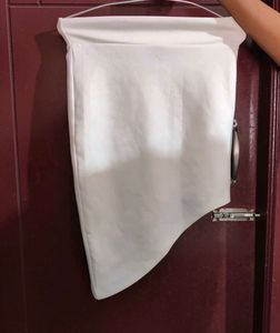 Shein White Asymmetric Skirt