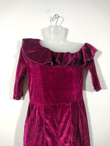 Maroon Casual Jumpsuit (Women&#39;s)