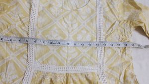Lemon Kurti With Feeding Zip