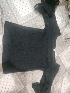 Sparkly Black Party Top