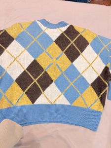 Argyle Knit Sweater