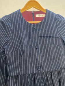 Striped Navy Dress