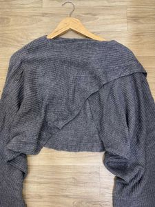 Knit Oversized Crop Top