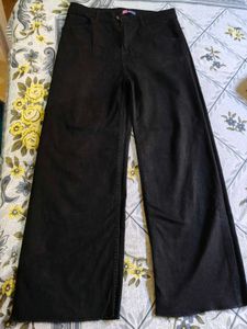 Wide Leg Black Jeans