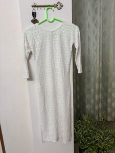 white straight Kurti