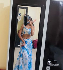 Tie-dye Lehenga Choli Set