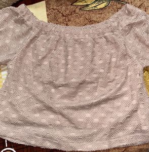 Off-Shoulder Lace Top