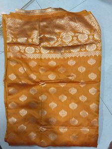 Elegant Orange Saree