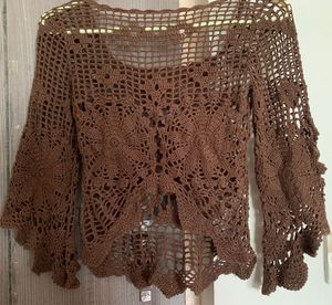 Handmade Crochet Brown Top
