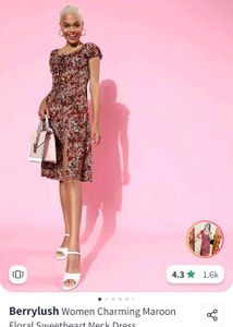 Floral Sweetheart Midi Dress