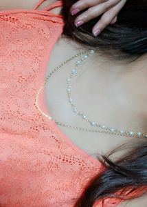 Gold &amp; Pearl Layered Necklace