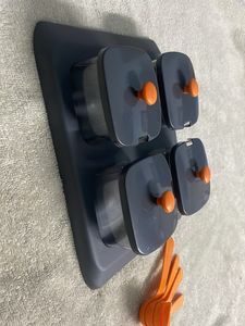 Multipurpose Serving Tray and Lid Stand Spice Cont