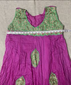 A-Line Pink Kurti
