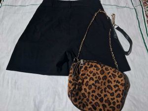 Sling Bag And Semi Stitched  90% Shorts