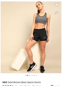 Nike Running Shorts Black Neon