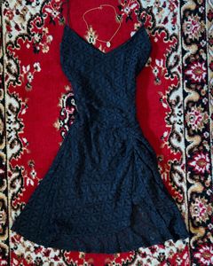 Lace Black Midi Dress