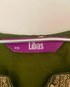 Regal Olive Anarkali set