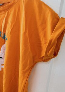 Bunny Patchwork Orange Tee
