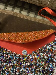 Beaded Crossbody Clutch