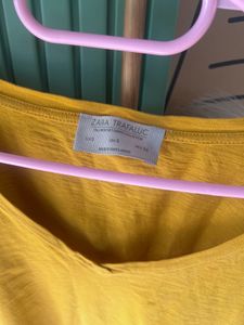 Zara Mustard Yellow Top