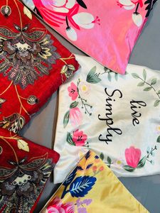 Floral Cushion Covers (Set of 5)