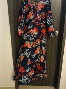 Floral Print Midi Dress