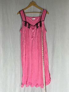 Pink Nightgown with Lace