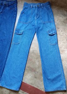 Cargo Jeans + Straight FitJeans Combo
