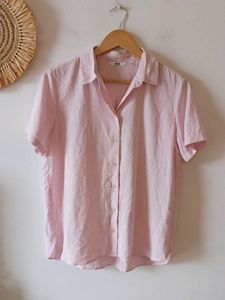 Uniqlob Oversize Airy Pink Summer Shirt