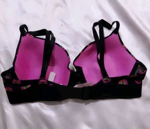Cute Rainbow Print Bra