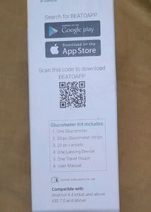 glucometer kit 20 lancet 20strip with any android