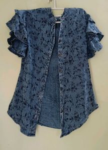 Denim Jacket With Beautiful Sleeves