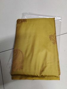 Elegant mustard soft silk saree