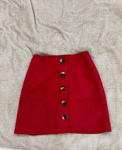 Bershka Mini Skirt - Red