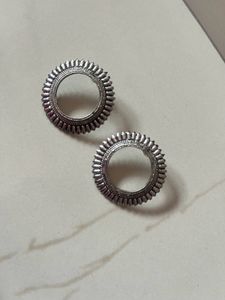 Oxidised Boho Bali Circles Earrings