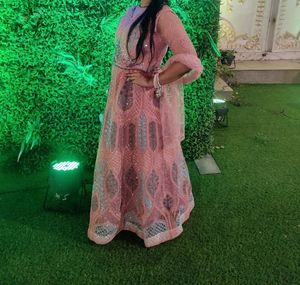 3 Pc Heavy Gown + Free Heels