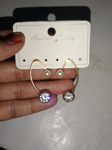 Pearl &amp; Crystal Earrings