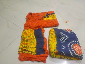 Bandhani Dress Material Set Fixxxxxx Price