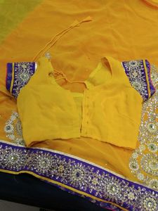 Pink &amp; Yellow Saree