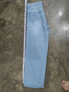 Sky Blue Straight Fit Jeans
