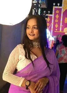 Lilac Shimmer Saree