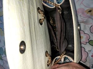 Women White Beauty Slingbag