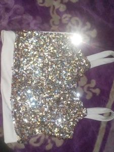 Sparkly Sequin Crop Top