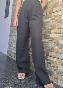 Wide Leg Black Pants - 26
