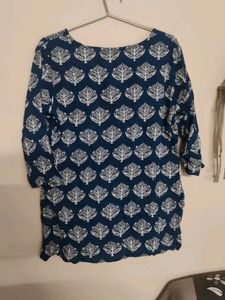 Printed Blue Top