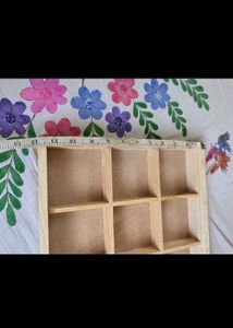 Wooden Storage Box with Compartments