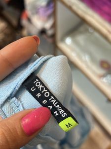 Light Blue Mini Skater Party Dress